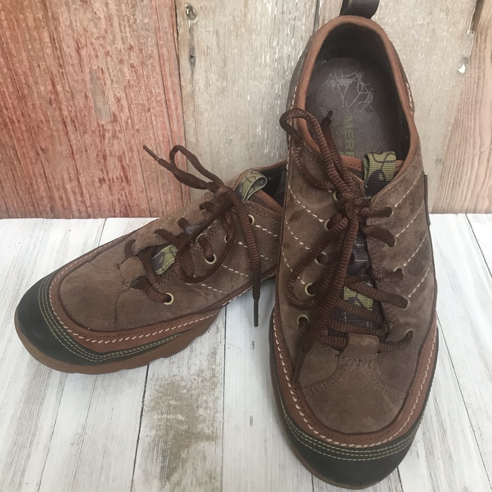 Merrell Suede Sneaker Style Flats 8.5 - Picture 2 of 8
